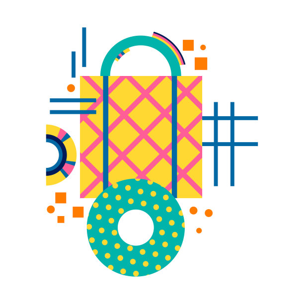 抽象设计海报。几何组成。现代背景设计。图片下载