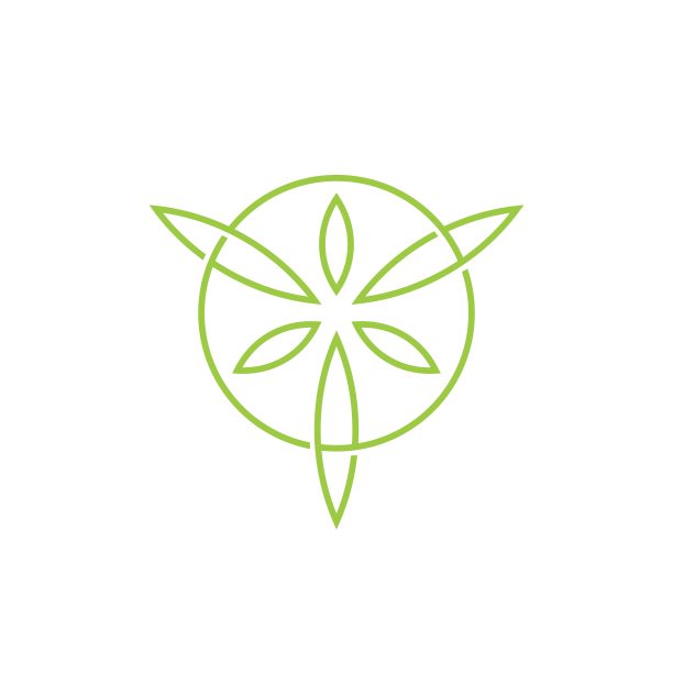 圆形叶子矢量图标图片下载