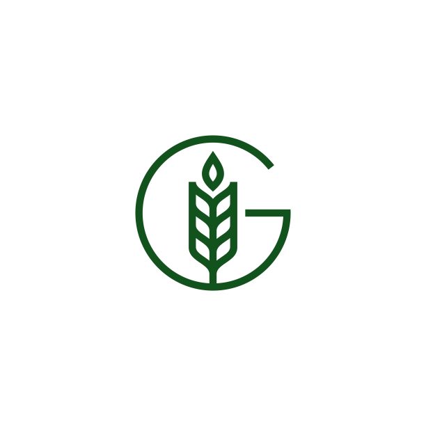 G字母小麦颗粒矢量图标插画图片下载