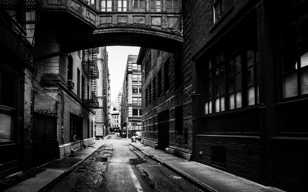 纽约翠贝卡区的小巷图片下载