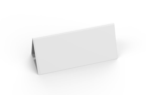 快餐餐厅桌子帐篷模拟模板，宣传您的菜单或与这个专业和有组织的桌子谈话者，3d插图促销图片下载