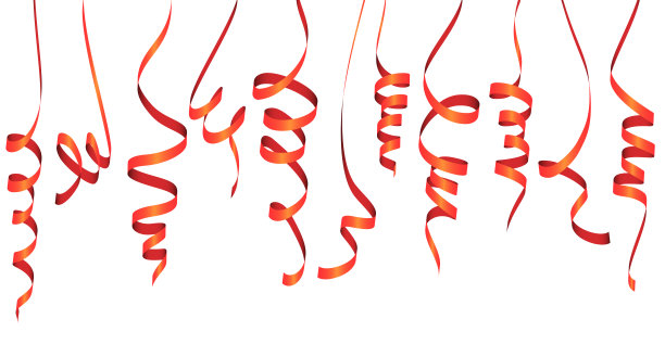 不同颜色的派对花环图片下载