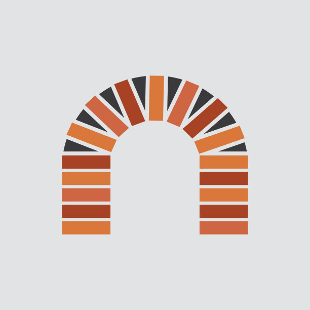 砖工作图标孤立的平面风格。图片下载