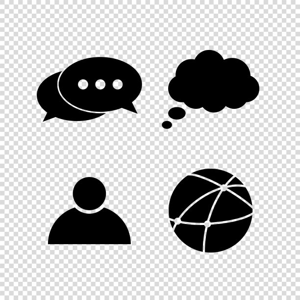 聊天-矢量图标;集图片下载