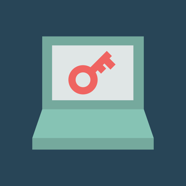 剪影图标解锁笔记本电脑图片下载