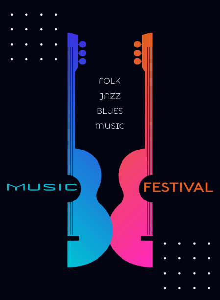 原声吉他剪影海报图片下载