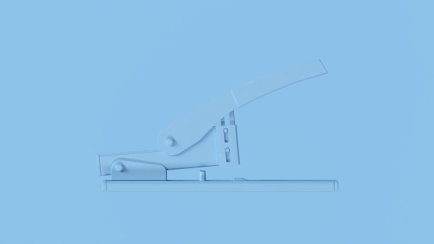 淡蓝色办公室订书机图片下载