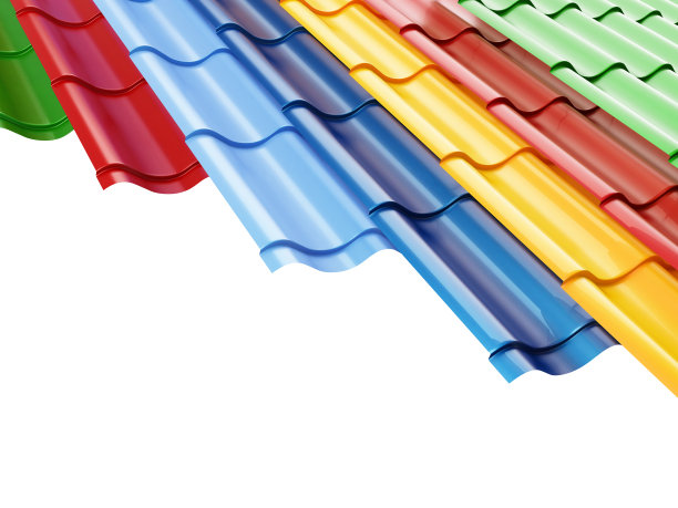 金属色瓷砖上的白色背景3D插图，3D渲染图片下载