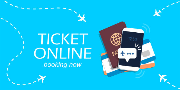 网上购票的概念。图片下载