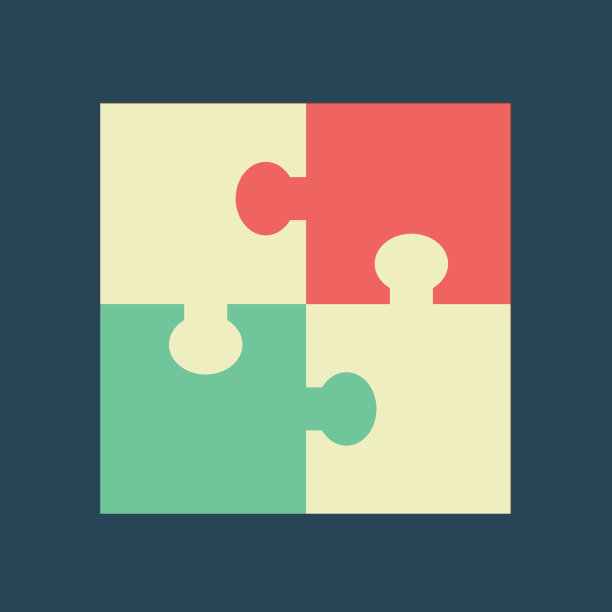 剪影图标拼装拼图图片下载