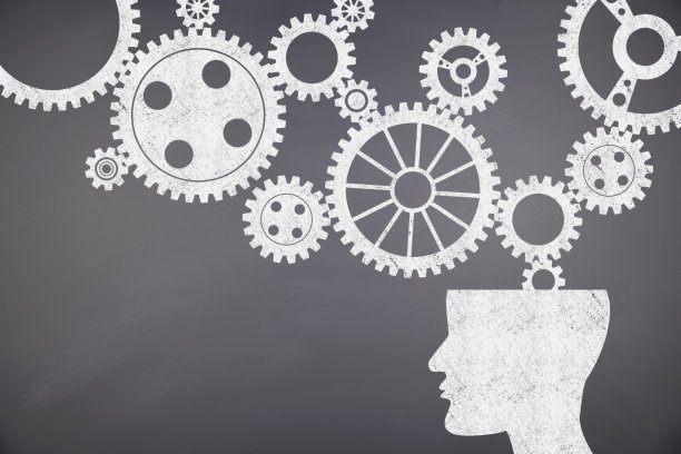 齿轮和大脑图片下载