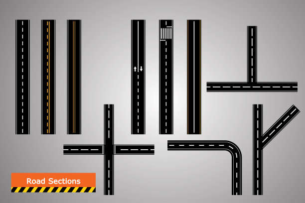 道路图标，弯弯曲曲的道路图片下载