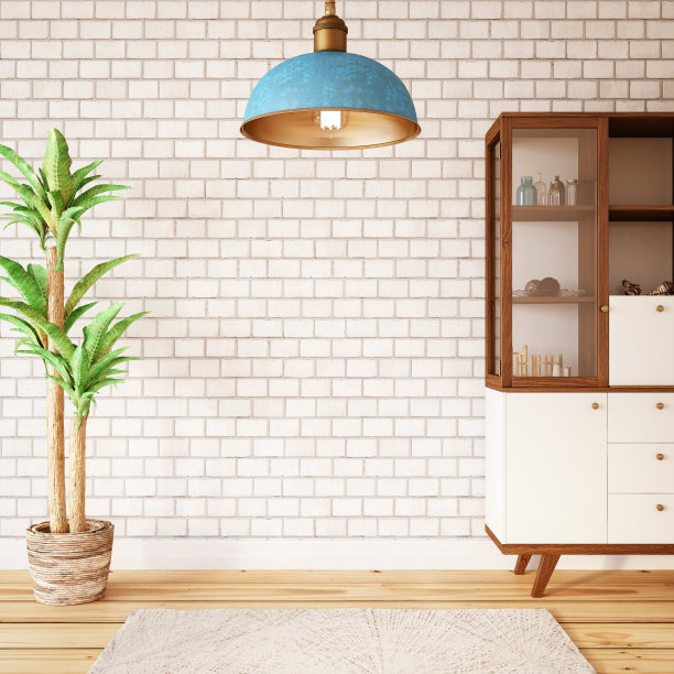 砖墙与展示柜图片下载