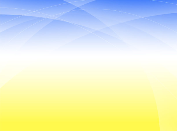 线条波抽象蓝色和黄色背景平面设计矢量插图。图片下载