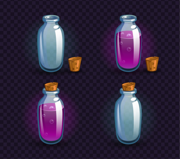 游戏瓶向量。图片下载