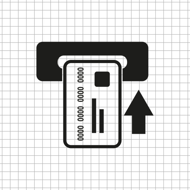 信用卡 - 黑色矢量图标图片下载