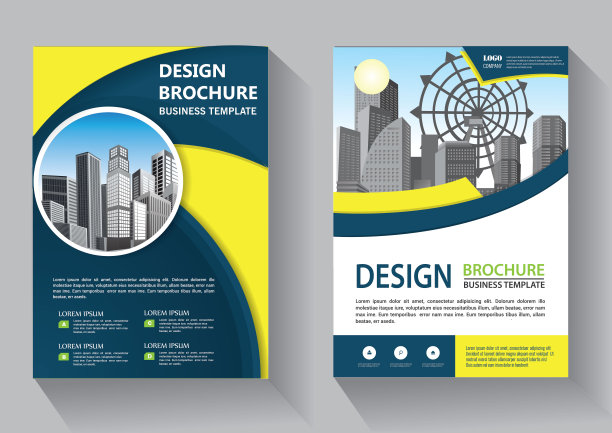 业务抽象向量模板。宣传册设计，封面现代布局，年度报告，海报，传单在A4彩色三角形，几何形状的技术，科学，市场与光背景图片下载