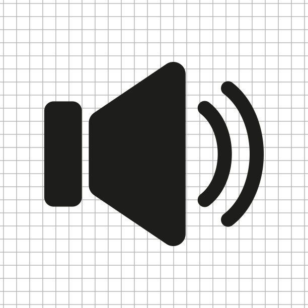 扬声器音量黑色矢量图标图片下载