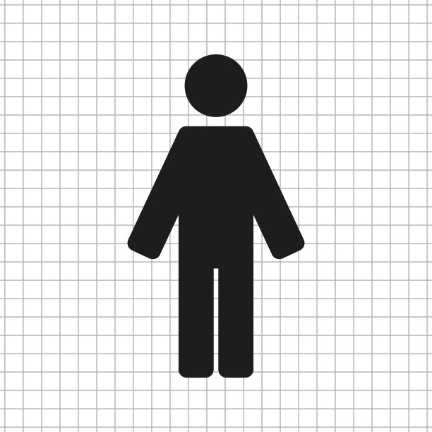 黑人男子矢量图标图片下载