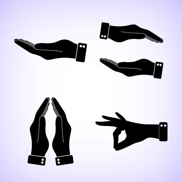 手-矢量图标;集图片下载