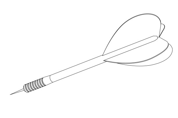 飞镖。轮廓图标图片下载