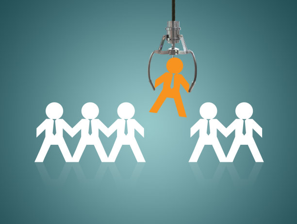 优秀的纸娃娃，不同的招聘竞争图片下载