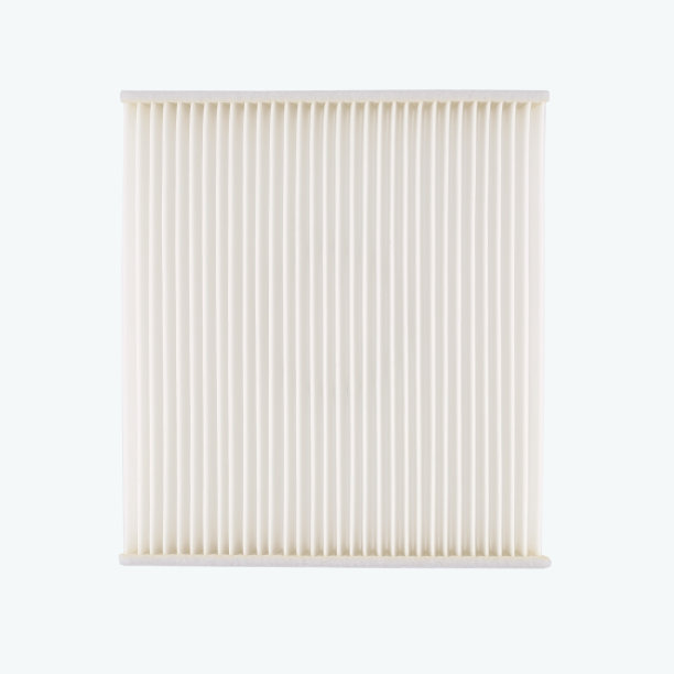 沙龙车的空气过滤器。前视图。孤立在白色背景上。图片下载