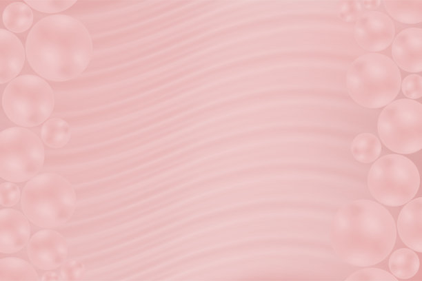 柔软光滑的粉红色背景与胶原蛋白球化妆品或护肤品广告。图片下载