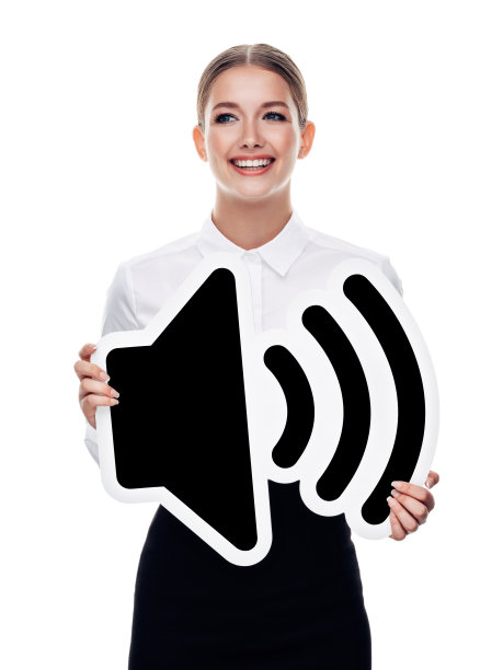 那个穿西装的女人手里拿着一个象征图片下载