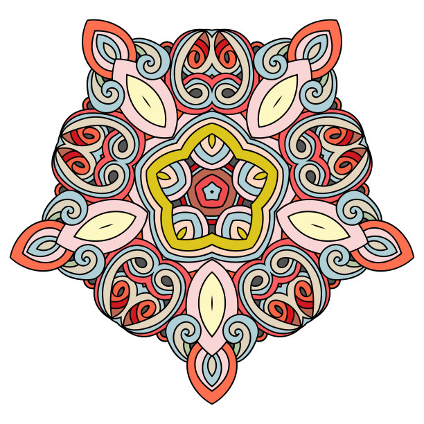 古典装饰元素。东方模式，矢量插图。伊斯兰，阿拉伯，印度，土耳其，巴基斯坦，中国，奥斯曼帝国的主题。设计元素为贺卡，旗帜或海报的东方风格。——矢量图片下载