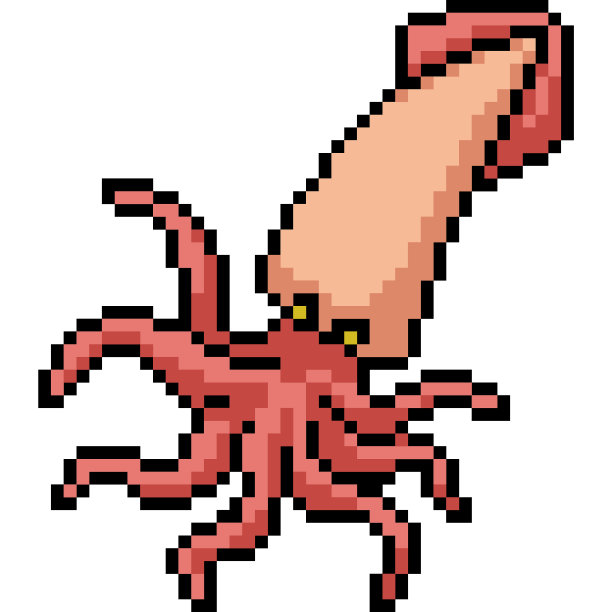 矢量像素孤立卡通图片下载