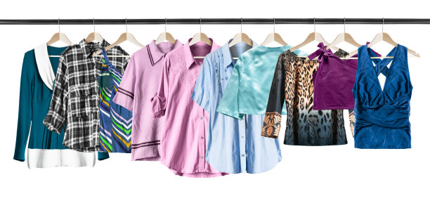 挂衬衫孤立图片下载