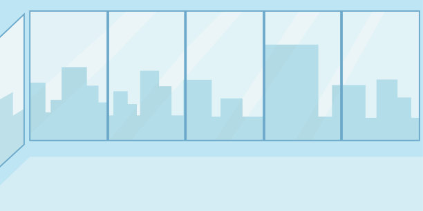 矢量插图空办公室工作空间会议厅平面设计图片下载
