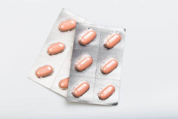 粉色泡罩包装药丸收集-图片图片下载