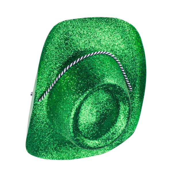 绿色嘉年华帽孤立图片下载