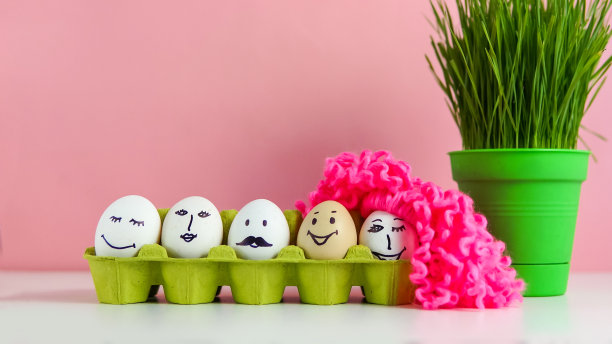 有趣的复活节的脸图片下载