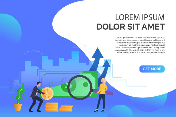 幻灯片上是人们检查钞票和数钱矢量图片下载