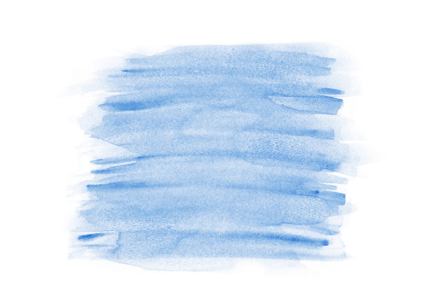 蓝色水彩笔触背景图片下载