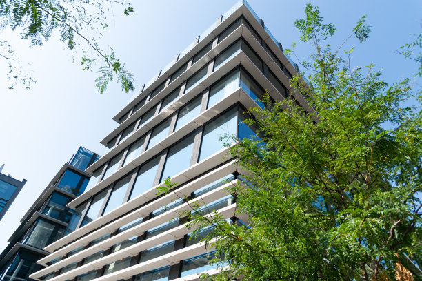 布拉格的现代住宅立面图片下载