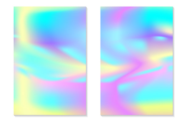 梯度全息图背景。图片下载