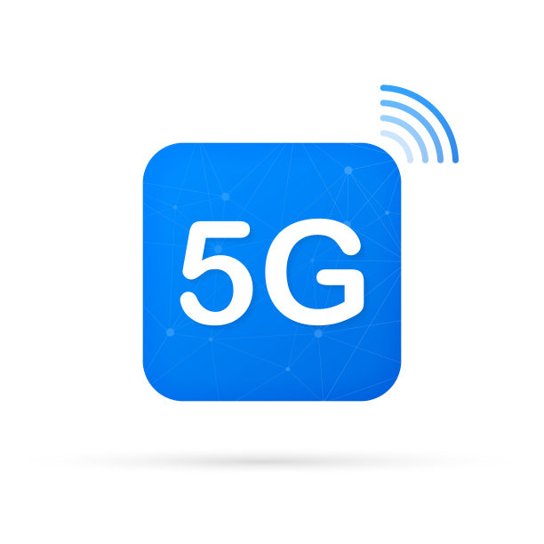 5G技术图标符号。无线移动通信服务理念。矢量插图。图片下载