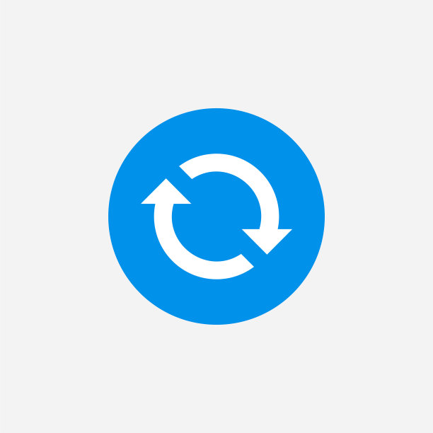 重载/刷新箭头平面图标用于web /移动应用程序UI设计。图片下载