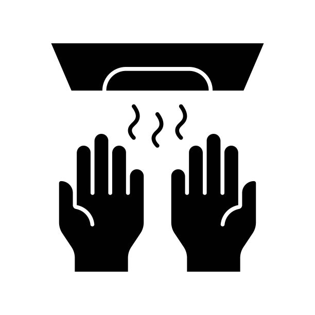 洗手矢量插图，卫生固体风格的图标图片下载