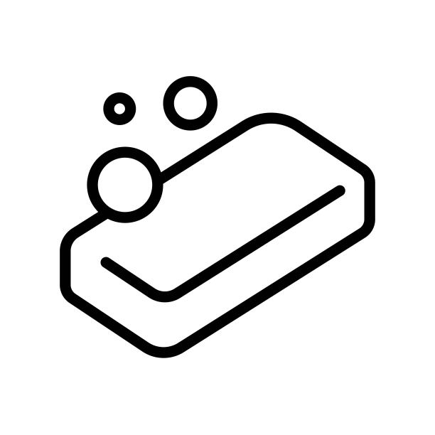 肥皂矢量图，卫生线条风格图标图片下载