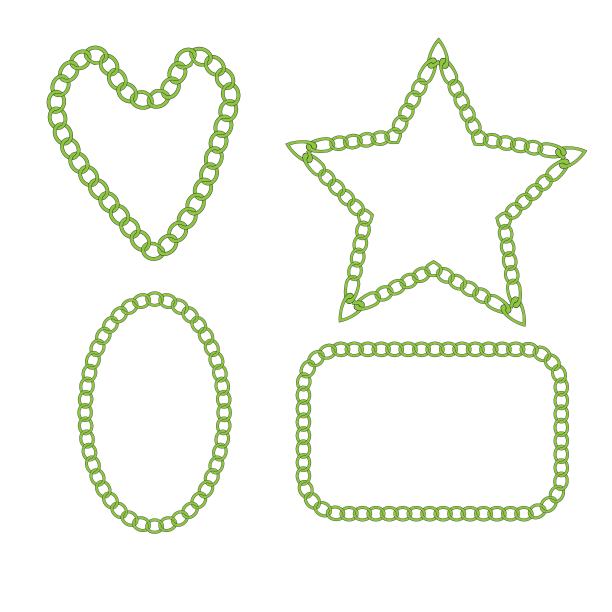 心方椭圆形星链。图片下载