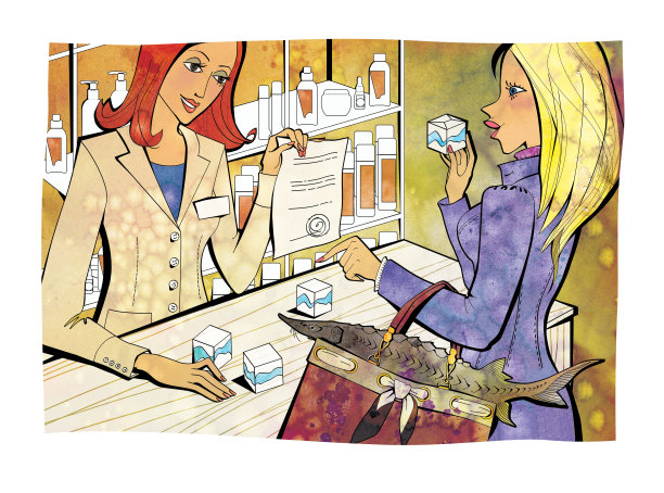 药店里的两个女人。图片下载