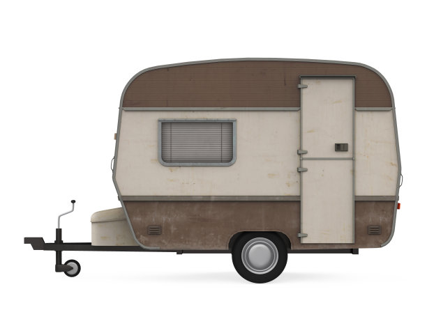 旅行拖车孤立图片下载