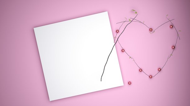 樱桃的背景。三维渲染图片下载