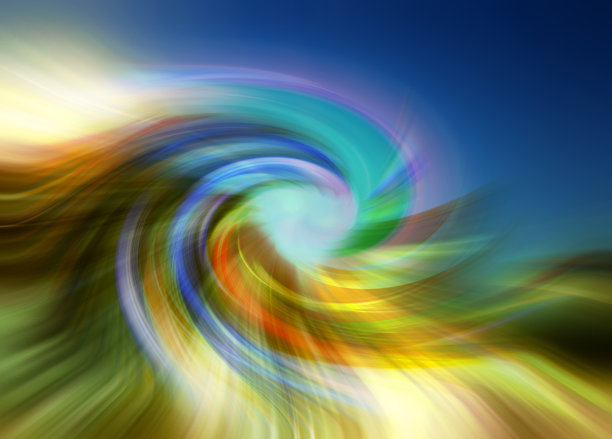 抽象平滑的彩色波浪矢量图图片下载