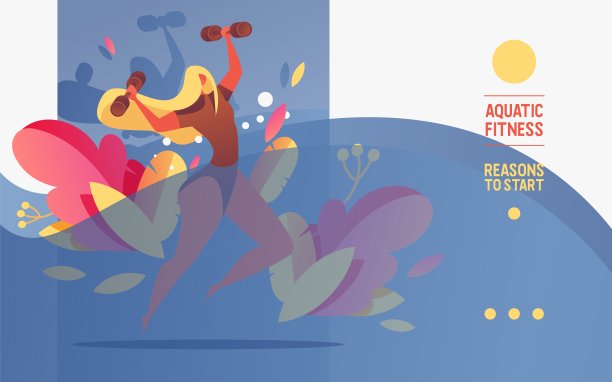 年轻女子在泳池里练杠铃或水中有氧运动图片下载